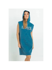 Dresses Casual Blue Maxi Hooded Camisole Dress 100,00 € 8060834745937 | Planet-Deluxe