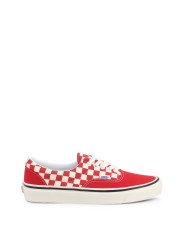 Rote Vans ERA-95 Schachbrett-Sneakers