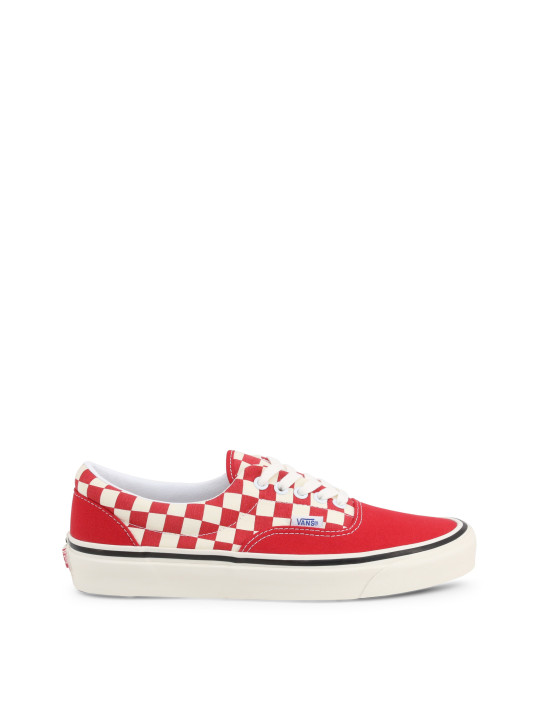 Rote Vans ERA-95 Schachbrett-Sneakers