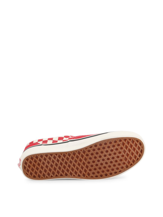 Rote Vans ERA-95 Schachbrett-Sneakers