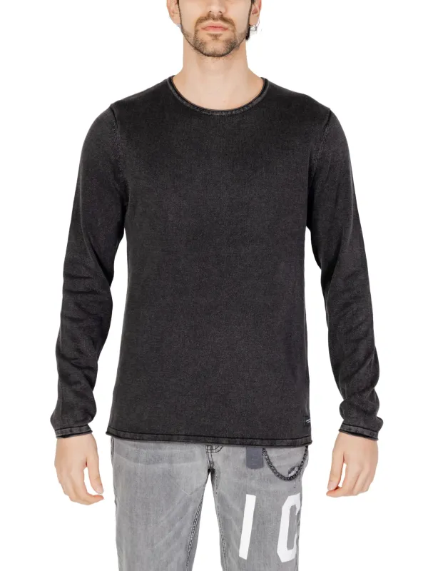 Dunkelgraues Jack & Jones Langarmshirt Dunkelgraues Jack & Jones Langarmshirt