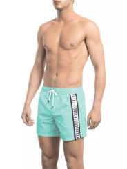Swimwear Chic Light Blue Tape-Trim Swim Shorts 80,00 € 8050593831231 | Planet-Deluxe