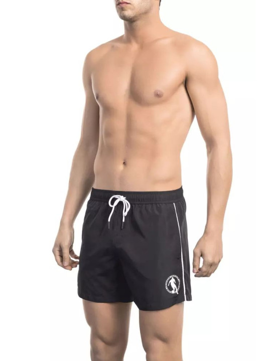 Swimwear Chic Black Printed Swim Shorts 80,00 € 8050593833259 | Planet-Deluxe