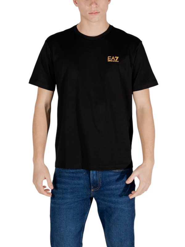 Schwarzes EA7 Logo T-Shirt Schwarzes EA7 Logo T-Shirt