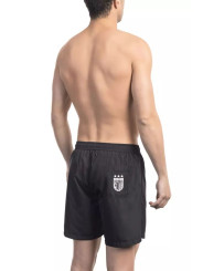 Swimwear Sleek Black Swim Shorts with Side Print 90,00 € 8050593832986 | Planet-Deluxe