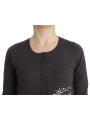 Sweaters Elegant Purple Sequined Wool Cardigan 300,00 € 7333413045782 | Planet-Deluxe