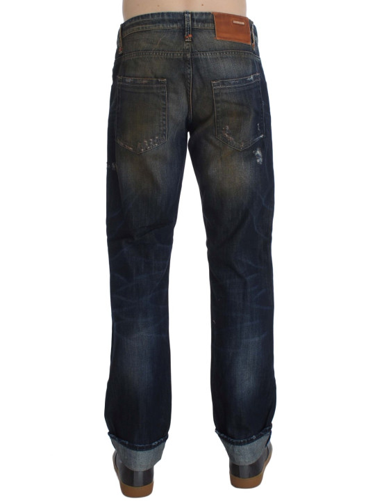 Jeans & Pants Elegant Straight Fit Men's Denim Jeans 160,00 € 8058091151426 | Planet-Deluxe