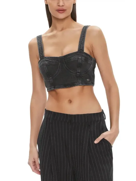 "Tommy Hilfiger Jeans Top im Sale | Tommy Hilfiger Jeans - Tommy Hilfiger Jeans Top Donna online kaufen"|Planet-Deluxe