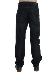 Jeans & Pants Elegant Straight Fit Dark Blue Jeans 160,00 € 8050246187432 | Planet-Deluxe