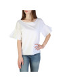 Weiße Bluse mit blauen Jeans