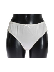 Underwear Elegant White Silk Blend Underwear 240,00 € 8050442881943 | Planet-Deluxe