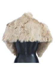 Scarves Elegant Alpaca Fur Shoulder Wrap in Beige 3.210,00 € 8050246188231 | Planet-Deluxe