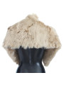 Scarves Elegant Alpaca Fur Shoulder Wrap in Beige 3.210,00 € 8050246188231 | Planet-Deluxe