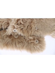 Scarves Elegant Alpaca Fur Shoulder Wrap in Beige 3.210,00 € 8050246188231 | Planet-Deluxe