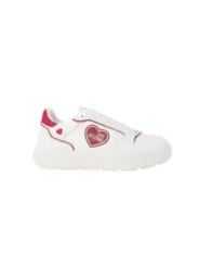 Weiße Love Moschino Herz-Sneakers