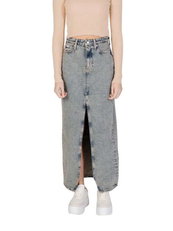 "Calvin Klein Jeans Röcke im Sale | Calvin Klein Jeans - Calvin Klein Jeans Gonna Donna online kaufen"|Planet-Deluxe
