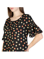 Schwarz T-Shirt mit Robbenmuster
