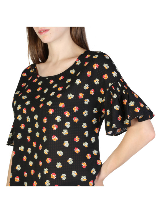 Schwarz T-Shirt mit Robbenmuster