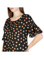 Schwarz T-Shirt mit Robbenmuster