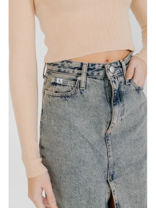 "Calvin Klein Jeans Röcke im Sale | Calvin Klein Jeans - Calvin Klein Jeans Gonna Donna online kaufen"|Planet-Deluxe