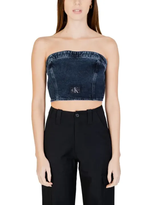 "Calvin Klein Jeans Top im Sale | Calvin Klein Jeans - Calvin Klein Jeans Top Donna online kaufen"|Planet-Deluxe