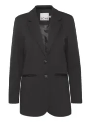 Grauer Ichi Blazer, klassischer Schnitt