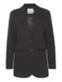 Grauer Ichi Blazer, klassischer Schnitt