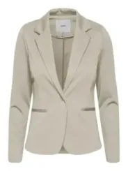 Taupefarbener Ichi Blazer mit Knopfverschluss