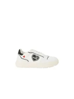 Weiße Love Moschino Herz-Sneakers