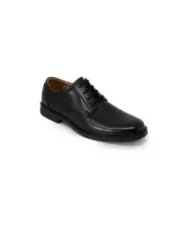 Schwarze Lederschuhe mit Schnürung