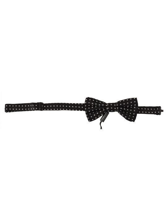 Ties & Bowties Elegant Black and White Polka Dot Silk Bow Tie 200,00 € 8058301889857 | Planet-Deluxe
