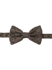 Ties & Bowties Elegant Silk Black &amp White Bow Tie 300,00 € 8054802820610 | Planet-Deluxe