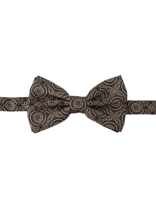 Ties & Bowties Elegant Silk Black &amp White Bow Tie 300,00 € 8054802820610 | Planet-Deluxe