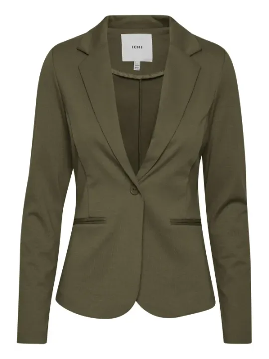 Grüner Ichi Damen Blazer elegant geschnitten