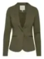 Grüner Ichi Damen Blazer elegant geschnitten