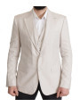 Blazers Elegant Light Gray Silk Blend Suit Jacket Set 3.200,00 € 8052087588676 | Planet-Deluxe