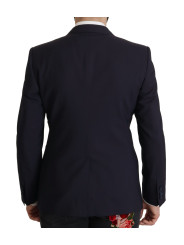 Blazers Elegant Navy Wool Blend Slim Blazer 3.000,00 € 8054319351720 | Planet-Deluxe