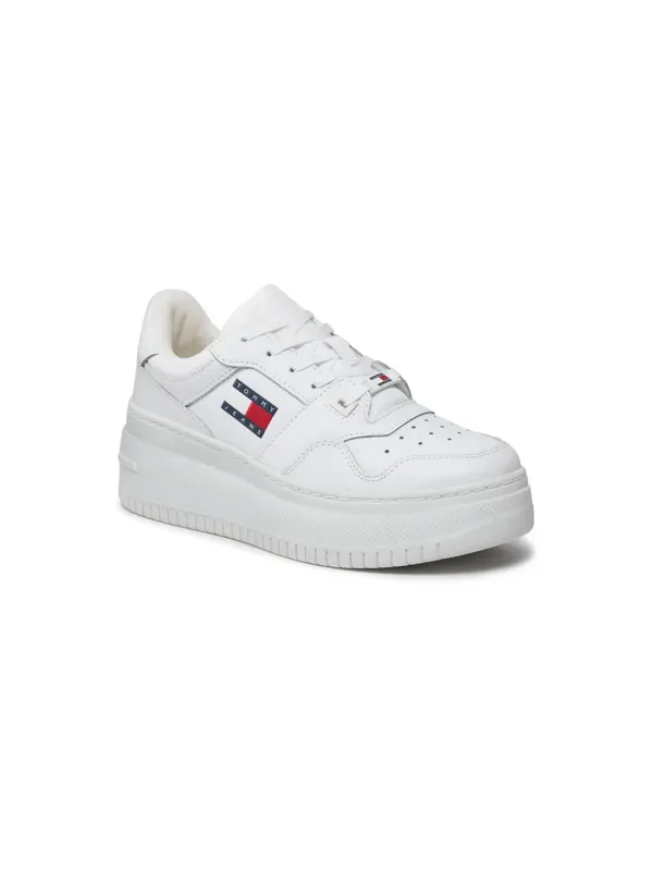 Weiße Tommy Hilfiger Jeans Sneaker Weiße Tommy Hilfiger Jeans Sneaker