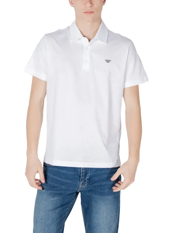 Weißes Emporio Armani Polohemd Weißes Emporio Armani Polohemd