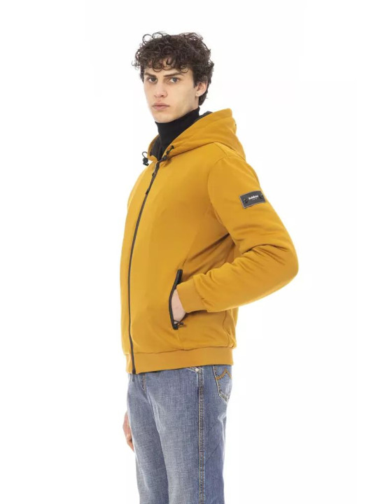 Jackets Elegant Yellow Short Hooded Jacket 390,00 € 2000049084168 | Planet-Deluxe