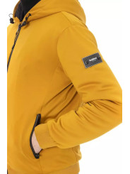 Jackets Elegant Yellow Short Hooded Jacket 390,00 € 2000049084168 | Planet-Deluxe