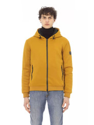 Jackets Elegant Yellow Short Hooded Jacket 390,00 € 2000049084168 | Planet-Deluxe