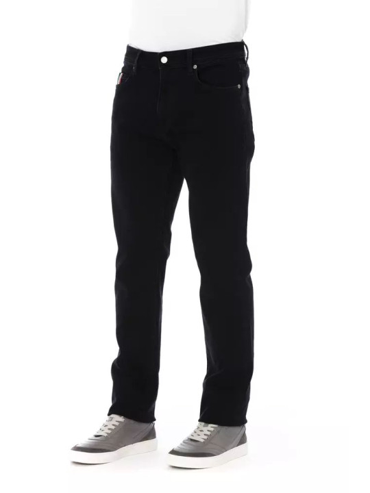 Jeans & Pants Elegant Black Cotton Blend Jeans 200,00 € 2000050833748 | Planet-Deluxe