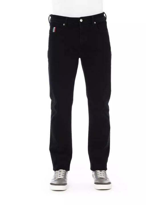 Jeans & Pants Elegant Black Cotton Blend Jeans 200,00 € 2000050833748 | Planet-Deluxe