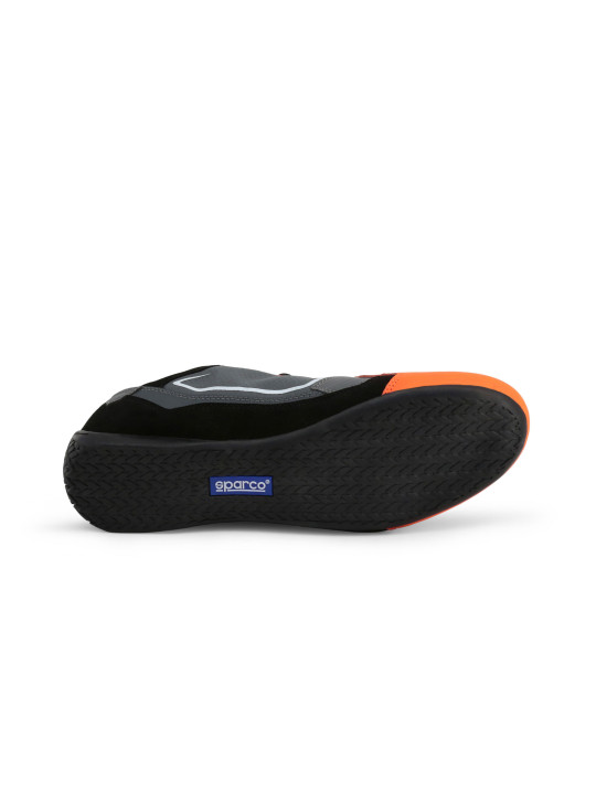 Schwarze Sparco Sneakers mit orangefarbenem Absatz