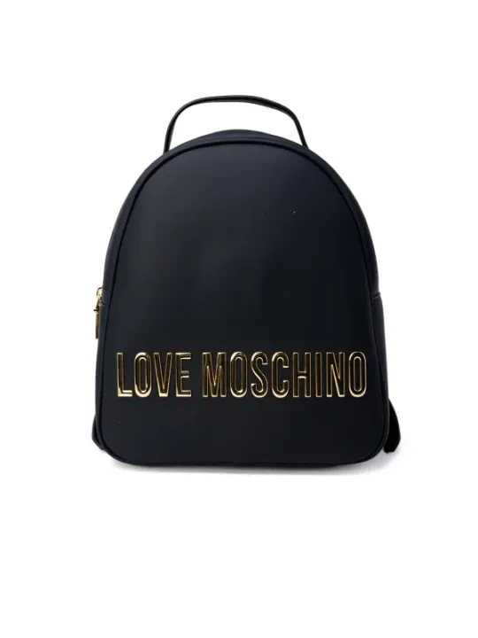 Schwarzer Love Moschino Rucksack aus Lederoptik