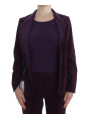 Tops & T-Shirts Elegant Purple Wool Blend Three Piece Suit Set 550,00 € 8056305924101 | Planet-Deluxe