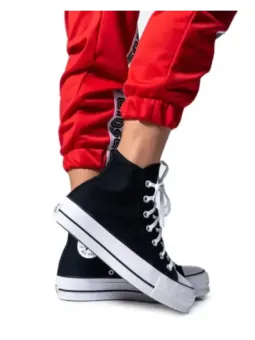 Schwarze Converse Plateau High-Top Sneaker