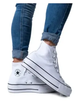 Weiße Converse High-Top Damenschuhe