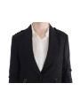 Jackets & Coats Elegant Gray Gold-Buttoned Blazer Jacket 680,00 € 8050246181522 | Planet-Deluxe